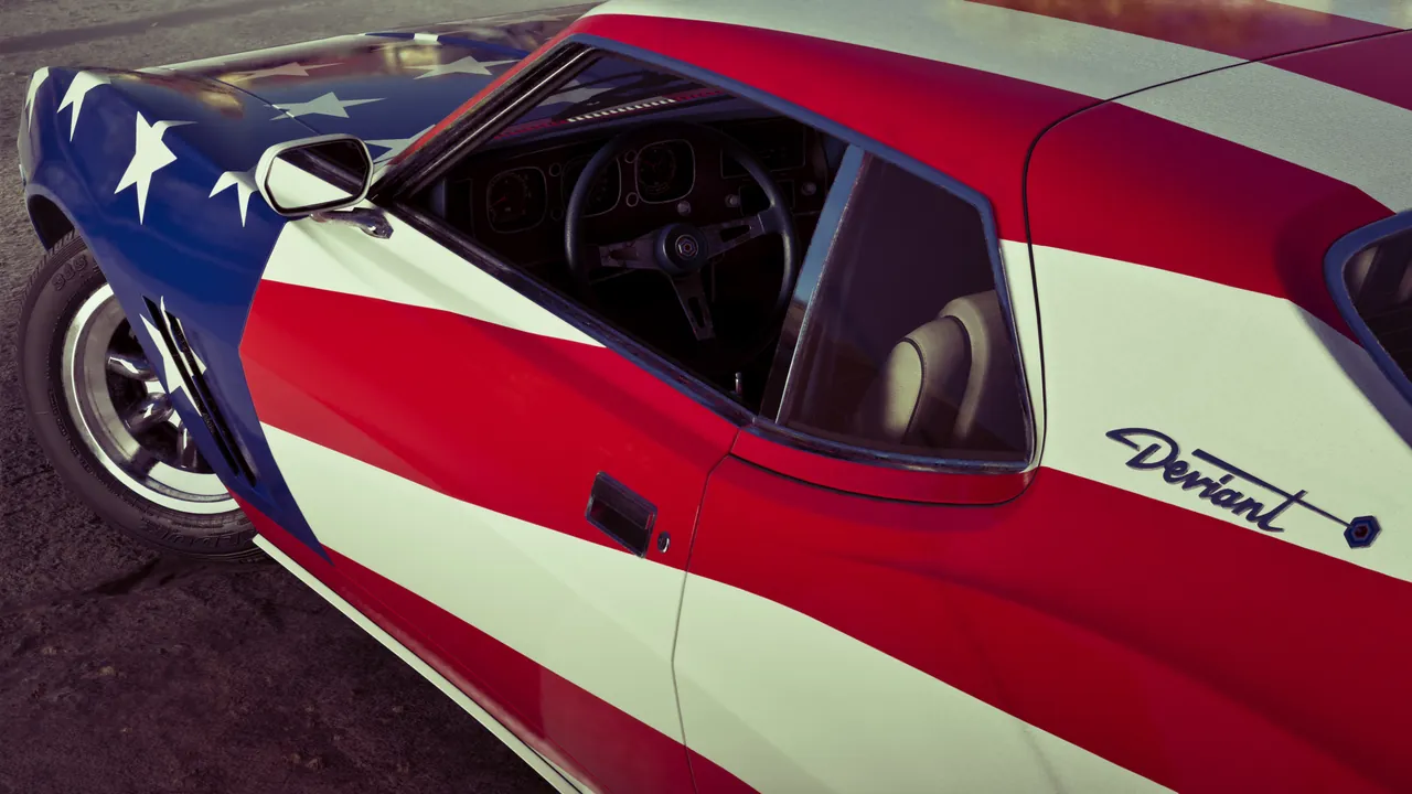 Schyster Deviant with red, white, and blue star-spangled livery